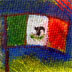 mexican flag spot illustration