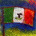 mexican flag spot illustration